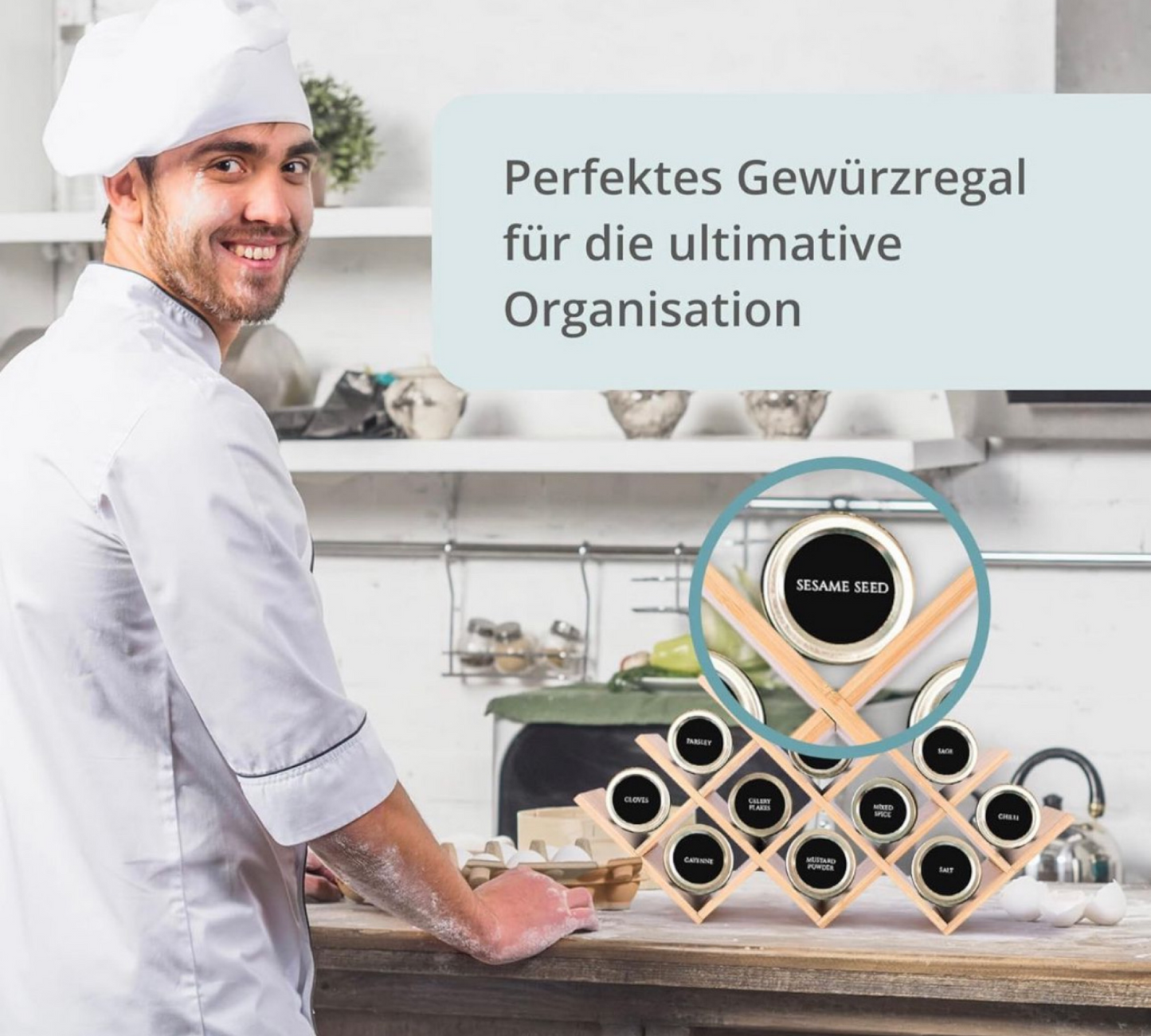 Wood Gewürzregal