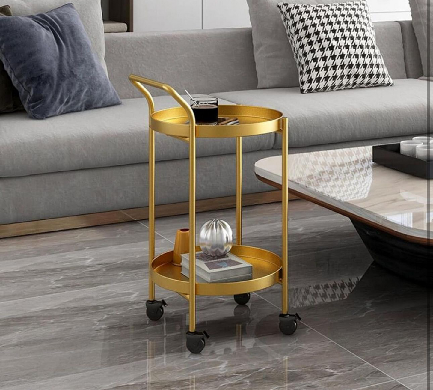 Trirocks Goldener Wagen 2 Tablare