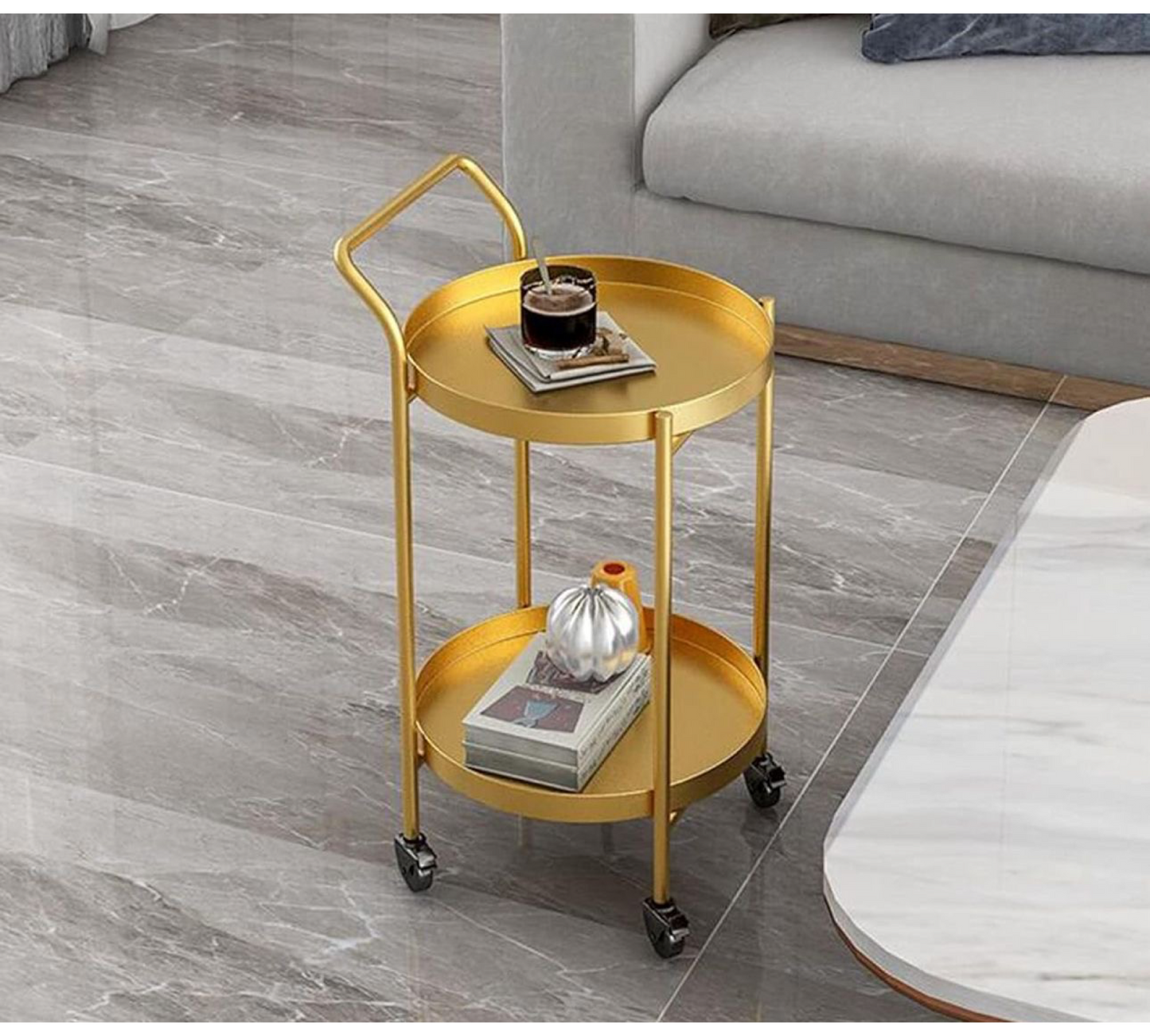 Trirocks Goldener Wagen 2 Tablare