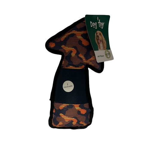 Hundespielzeug Squeaker Orange Schwarz