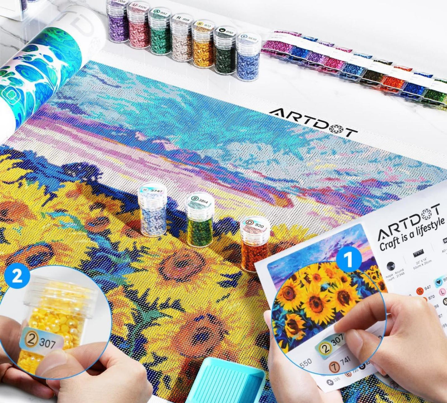 Diamond Painting Kit Sonnenblume