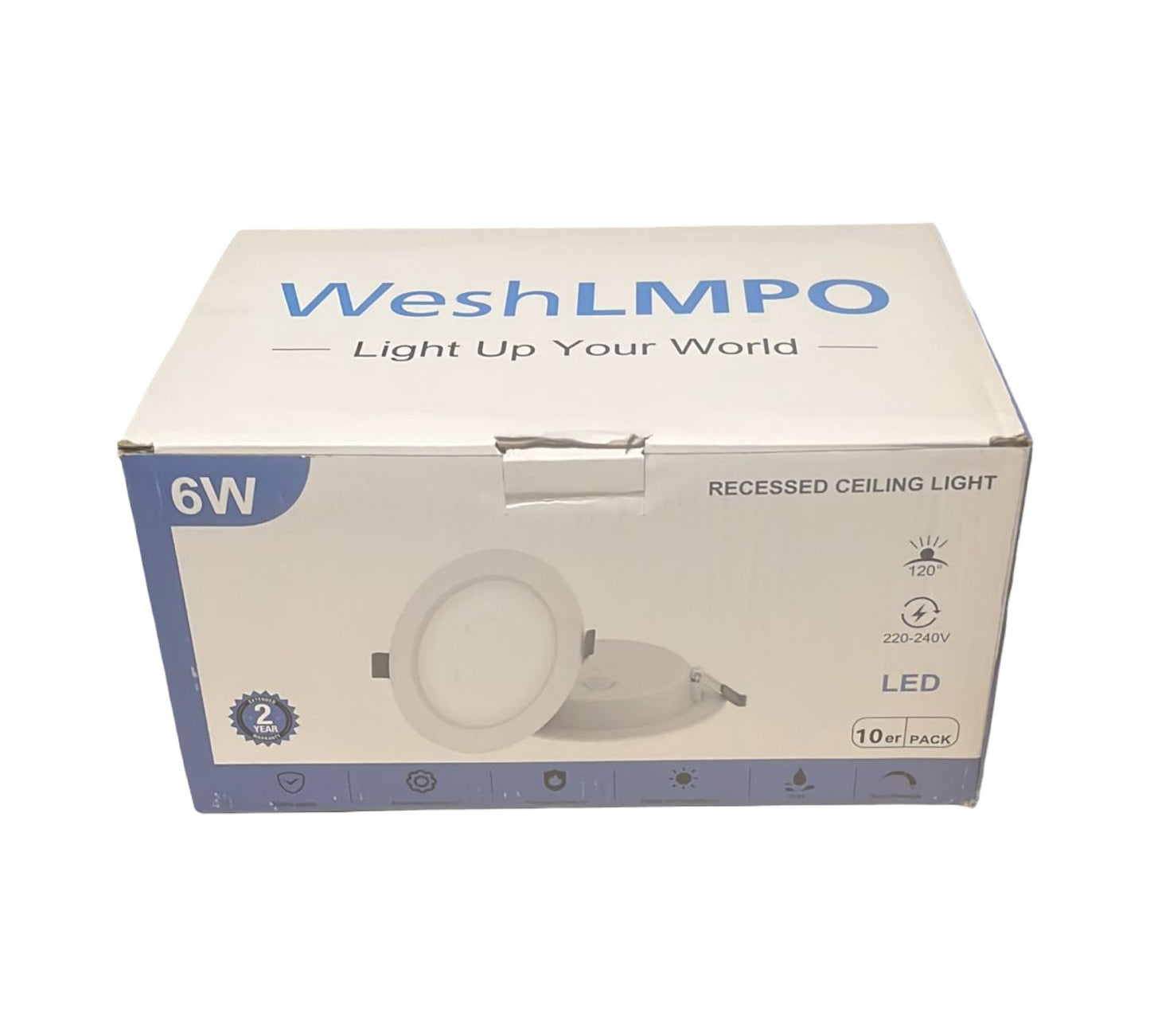 6er Set WeshLMPO LED Einbaustrahler