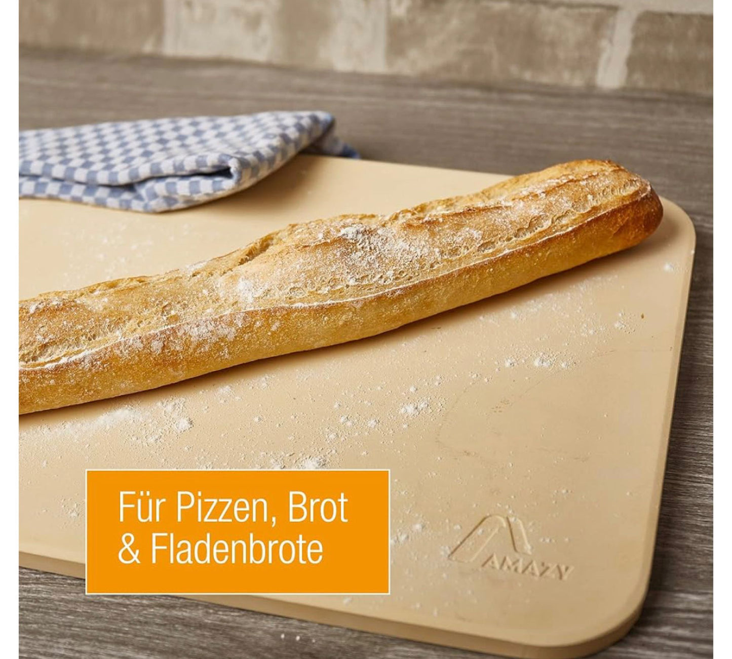 Amazy Pizzastein Set